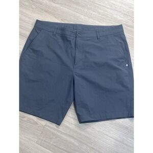 Vuori Meta Shorts Mens 36 (Fits38) Gray Chino 8"Inseam Performance Golf V379